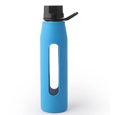 178 glass bottle with silicone sleeve