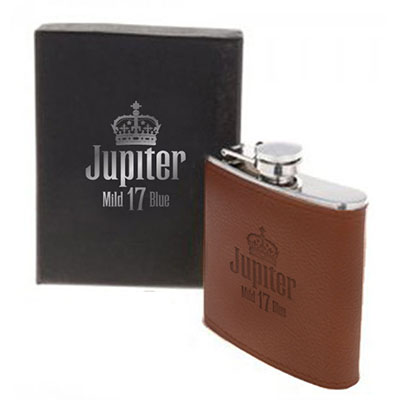 329 Leather hip flask