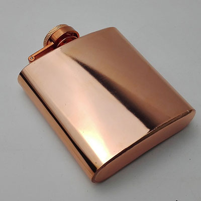 332 Copper hip flask